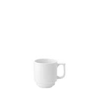 Porcelain Mug Pure White Stacking Mug With Handle Vitrified 10Oz (28Cl) x 36