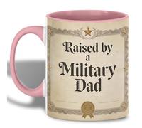 Porcelain Mug Raised Military Pride Certificate Style Travel Mug Friends | 330ML Porcelain Mugs Thick Tea Mug for Hot Cocoa New Home Anniversary Celebration