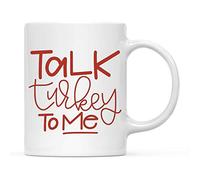 Porcelain Mug Talk Gobbler to Me Design Thanksgiving Travel Mug Men 330ml
