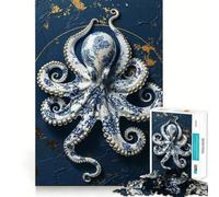 Porcelain Octopus Elegance 1000 Pieces Jigsaw Puzzles for Adults Mind Puzzle Soft Relax Image Assembly Santa Wish Item (50x75cm)