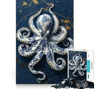 Porcelain Octopus Elegance Puzzle for Teenagers 1000 Pieces Mind Exercise Toy Gentle Relax Design Assembly Xmas Surprise (38x26cm)