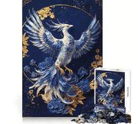 Porcelain Phoenix Reborn 1000 Piece Jigsaw Puzzles for Adults Jigsaw Mind Puzzle Mind Calm Art Assembly Unique Gift (50x75cm)