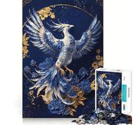 Porcelain Phoenix Reborn 1000 Piece Jigsaw Puzzles for Adults Jigsaw Mind Puzzle Mind Calm Art Assembly Unique Gift (50x75cm)