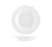 Porcelain Plate Ischia White Bottom 23cm