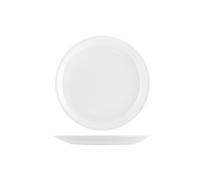 12 Plates Breakfast Rome In White Porcelain 17 cm Made In Italy