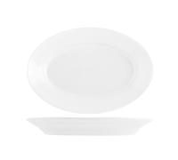 Porcelain Plate Tivoli White Oval 31cm