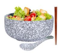 Porcelain Ramen Bowl, Ramen Bowls Set, Japanese Bowl Ceramic, Soup Bowl Japanese, Ramen Bowl Ceramic with Spoon Chopsticks, Ramen Bowl, Soup Bowls, Porcelain, Salad Bowls