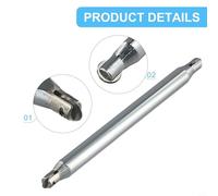 Porcelain Scoring Wheel for Manual Tile Cutters - Double-Head Stainless Steel Replacement Wheel, 1-Pack, Silver, Fits Most Hand Cutting Tools in for Ho