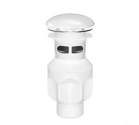 Porcelain Sink Waste Assembly Featuring Non-Slip Base Design, Drainage Optimization, And Replaceable Filter Insert(White)