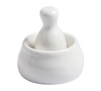 Porcelain Small Mortar and Pestle, Ceramic Herb Grinder Pill Crusher Set, for Grinding Herb Garlic Papaya Salad