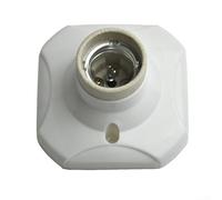 Porcelain Straight Glazed Ceramic Hot E27 Socket Lamp Holder, Heat Light Bulb Lamp Socket Holder for High Power Bulbs