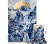 Porcelain Sunset Sanctuary 1000 Piece Jigsaw Puzzles for Teenagers Memory Boost Home Leisure Image Assembly Lovely Gift (50x75cm)