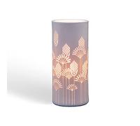 Porcelain Table Lamp in a Vector Art Design | Contemporary Style | Night Light | Hand Carved