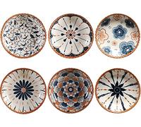 Porcelain Tapas Dishes,Snack Bowls for Tapas,Tapas Bowl Set,Ceramic Dipping Bowls,6pcs Ø 10 cm Small Spice Bowl,Dishes Sauce Dishes for Sushi,Sauce,Snack and Soy