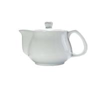 Porcelain Teapot, 9oz Small Tea Pot with Stainless Steel Filter Classical Chinese Tea Pots (White)