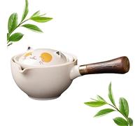 Porcelain Teapot with Strainer | Chinese Kongfu 360° Rotating Teapot - Tea Accessories, Collectible Teapot for Businesses, Hotels, Teahouses, Restaurants, Home Maidong