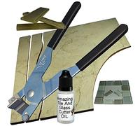 Porcelain Tile Cutter for Ceramic Tiles Flooring Tools Glass Tile Cutter Straight or Quarter Curve Handheld Tile Cutter Tool for Cutting Wall Tile Porcelain Tile Cutter Faster Cleaner Than a Wet Saw