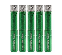 Porcelain Tile Diamond Drill Bits - Dry Hole Saw Set for Ceramic Marble Granite Stone, Diamond Core Drill Bit Kit Triangle Shank Fixed on Drills, No.K3 (5pcs 10mm)