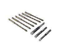 Porcelain Tile Drill Bits Set - CUTTOOLS Dry Diamond Drill Bits Quick-fit Hex Shank for Ceramic Tile Granite Marble Stone,9-Pack