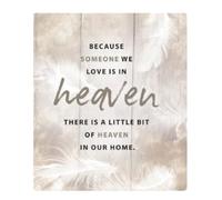 Porcelain Tile Plaque Hanging or Free Standing 14cm Sentiments Gift. Comes boxed (Someone In Heaven 2651)