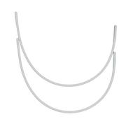 Porcelynne Carbon Steel Replacement Underwire Repair - Nylon Coated - Heavy Gauge Sturdy Wire for Bras - Vertical Wire Size 56-1 Pair - See Pictures for Measurements and How to Order