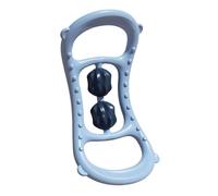 Porceosy 1/2Pcs Yoga Ring with Massage Roller Portable Pilates Training Fitness Sport Ring Body Stretching Muscles Massage Exercise Circle Tool Home Gym Workout Equipment Sky Blue