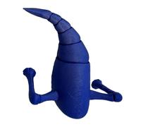 Porceosy 3D printed sea creature figurine, articulated deep sea model with movable joints, movable ocean beast ornament, decorative statue as gift for ocean enthusiasts Q