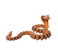 Porceosy 3D Printed Snake Toy Flexible Articulated Animal Fidget Toy, 36cm Realistic Jointed Snake Model for Kids Adults, Stress Relief Desk Office Decor Gift Orange