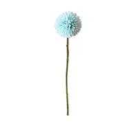 Porceosy Artificial Bloom Decoration Realistic Fake Flower Dandelion with Stem Lifelike Silk Floral Arrangement for Home Wedding Party Indoor Outdoor Garden Blue