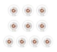 Porceosy Earring Back Replacements Soft Backs 10pcs Silicone Hypoallergenic Clear Nickel Lead Double Safety Locking for Studs/Droopy Rose Gold