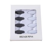 Porceosy Head Scarf Pins Sure Here's A Product Title for Listing 8 Pcs Anti-slip Lightweight Clothes Set Collar Headwrap Fixing Tool Fixer C