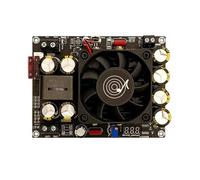 Porceosy High Power Output Module Stable High-voltage Supply Boost with Voltmeter Heatsink Plate 500w 12v-24v to 24v-50v Voltage Adjustable Amplifier Step-up Black