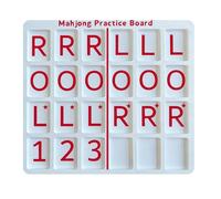 Porceosy Mahjong Practice Board, Portable 3D Printed Solo Training Tool, American Mahjong Strategy Aid, Lightweight Red