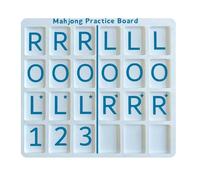 Porceosy Mahjong Practice Board, Portable 3D Printed Solo Training Tool, American Mahjong Strategy Aid, Lightweight Blue