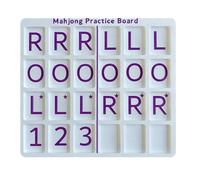 Porceosy Mahjong Practice Board, Portable 3D Printed Solo Training Tool, American Mahjong Strategy Aid, Lightweight Purple