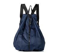 Porceosy Portable Folding Nylon Backpack, Lightweight Small Accordion Foldable Backpack for Shopping Travel Camping Daily Use Navy Blue