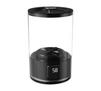 Porceosy Portable Mini Washing Machine - Portable Rechargeable Underwear Washer with Digital Display, Underwear & Socks Cleaner for Travel, Camping, Dorm Black