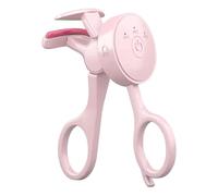 Porceosy Rechargeable Heated Eyelash Curler, 3 Adjustable Temperature Settings with Fast Type-C Charging, Portable & Safe Lash Curling Tool for Women, Travel-Friendly Pink