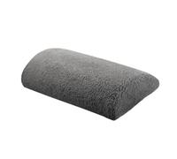 Porceosy Recliner Foot Cushion, Memory Foam Bolster Leg Rest Cushion Half Roll Sherpa Footrest Pillow with Elastic Straps for Bed Chair Sofa Grey