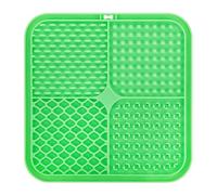 Porceosy Silicone Dog Lick Mat with Suction Cup, Slow Feeding Pet Enrichment Pad, Anxiety Relief Licking Tool for Dogs and Cats, Food-Grade for Peanut Butter Green M
