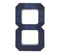 Porceosy Solar Powered LED House Number Sign, 17cm Waterproof Auto On/Off Illuminated Address Plaque, Modern Outdoor Light for Home, Garden and Garage 8