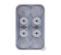 Porceosy Stackable Ice Cube Trays Reusable Silicone Cat Shape Ice Mold for Cocktail Whiskey Slow-melting Ice Cubes Eco-friendly Bpa-free Kitty Gifts Black