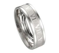 Porceosy Unisex Ring Glossy Universal Finger Ring Classic Durable Silver (Silver, US 12)