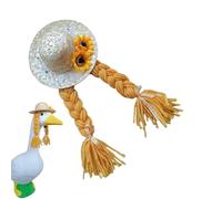 Porch Animal Rain Hat, Lawn Garden Costume, Top Hat Outfit for Decorations, All Weather Outdoor Accessory, 5.51x3.74x1.38 inches Spring Porch Balcony Decor