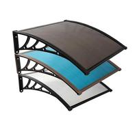 Porch awning, reinforced PVC-coated steel frame, window awning and porch canopy, providing protection from sunlight, rain and snow(Blue,31x71in(80x180cm))
