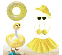 Porch Duck Outfit | Outdoor Duck Accessories - Decorative Holiday Supplies, Festive-Style Outdoor Art Decoration for Theme Parties Garden Parties Holiday Celebrations