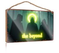 Porch Funny Signs Enigmatic Figures In The Mystical Forest: The Beyond Wooded Sign Signs For Kitchen Bar Signs For Home Decor(15X28CM)