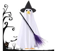 Porch Geese Ghost Outfit | Lawn Geese Fall Festival Costume | Lawn Figurine Dress Up Clothing for Garden Yard Fall Season Home Decor Family Gathering Hosts Event Organizers