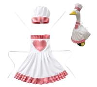Porch Goose Chef Outfits for 23 Inch Cement Lawn Goose Statue