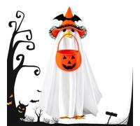 Porch Goose Halloween Outfit Funny Witch Hat Ghost Costume Accessories